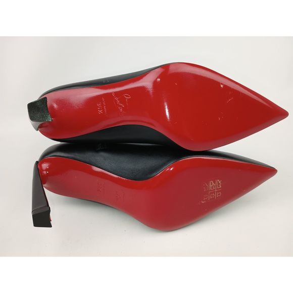 Christian Louboutin Women's Condora Leather Black Ankle Booties Size 36.5 - Picture 6 of 7